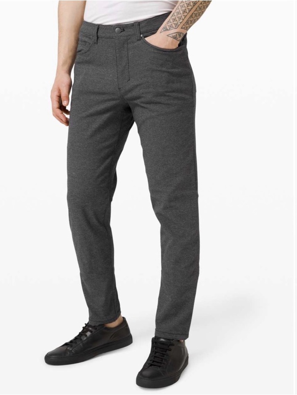 Lululemon ABC Pant Slim Tech Canvas 34"
Heathered Black